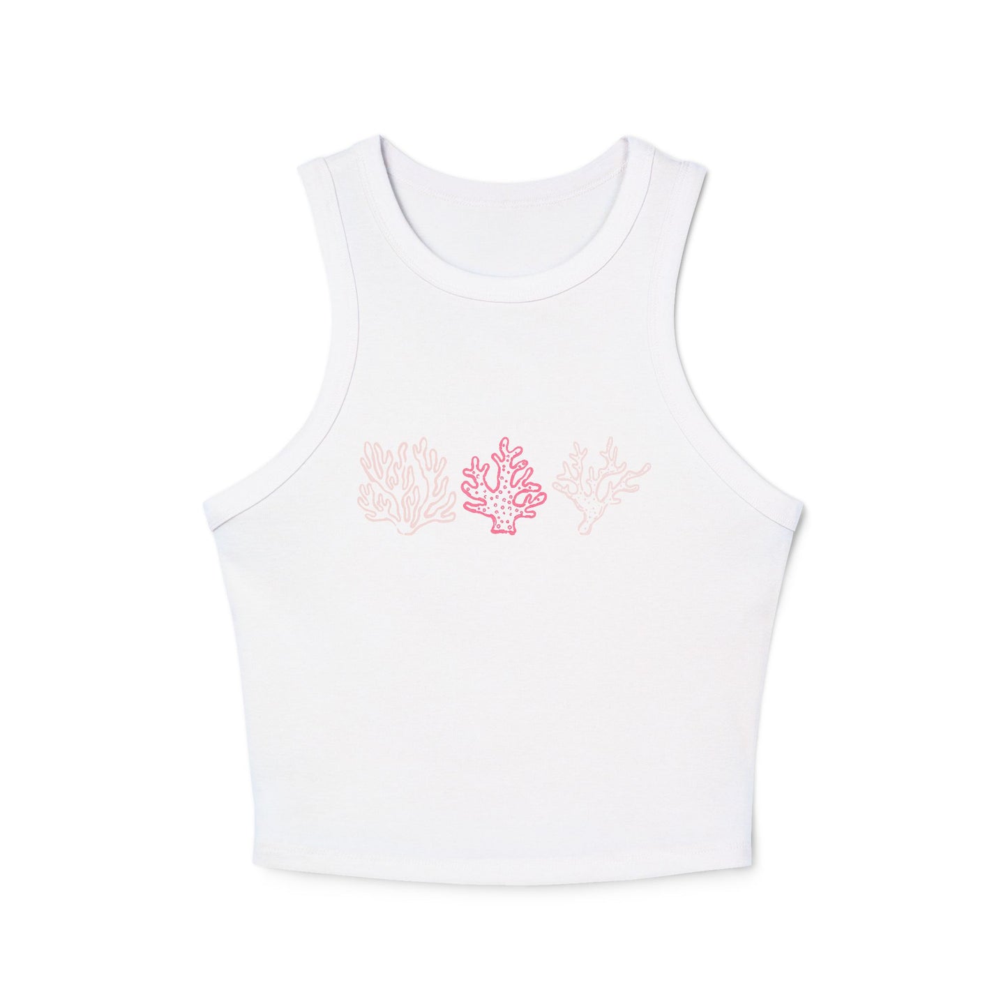 Coral Trio Crop Tank Top