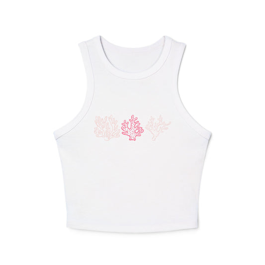 Coral Trio Crop Tank Top